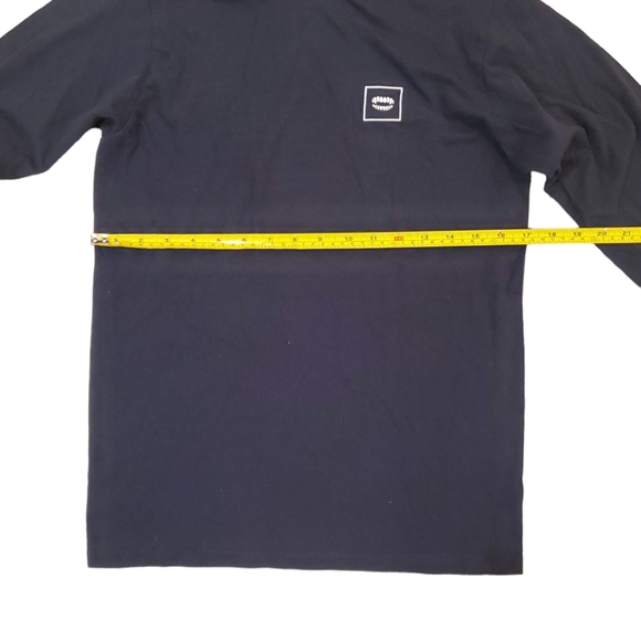 Chomp Men's Black Always Prickly Catus Middle Finger Long Sleeve T-Shirt Small - Picture 4 of 7